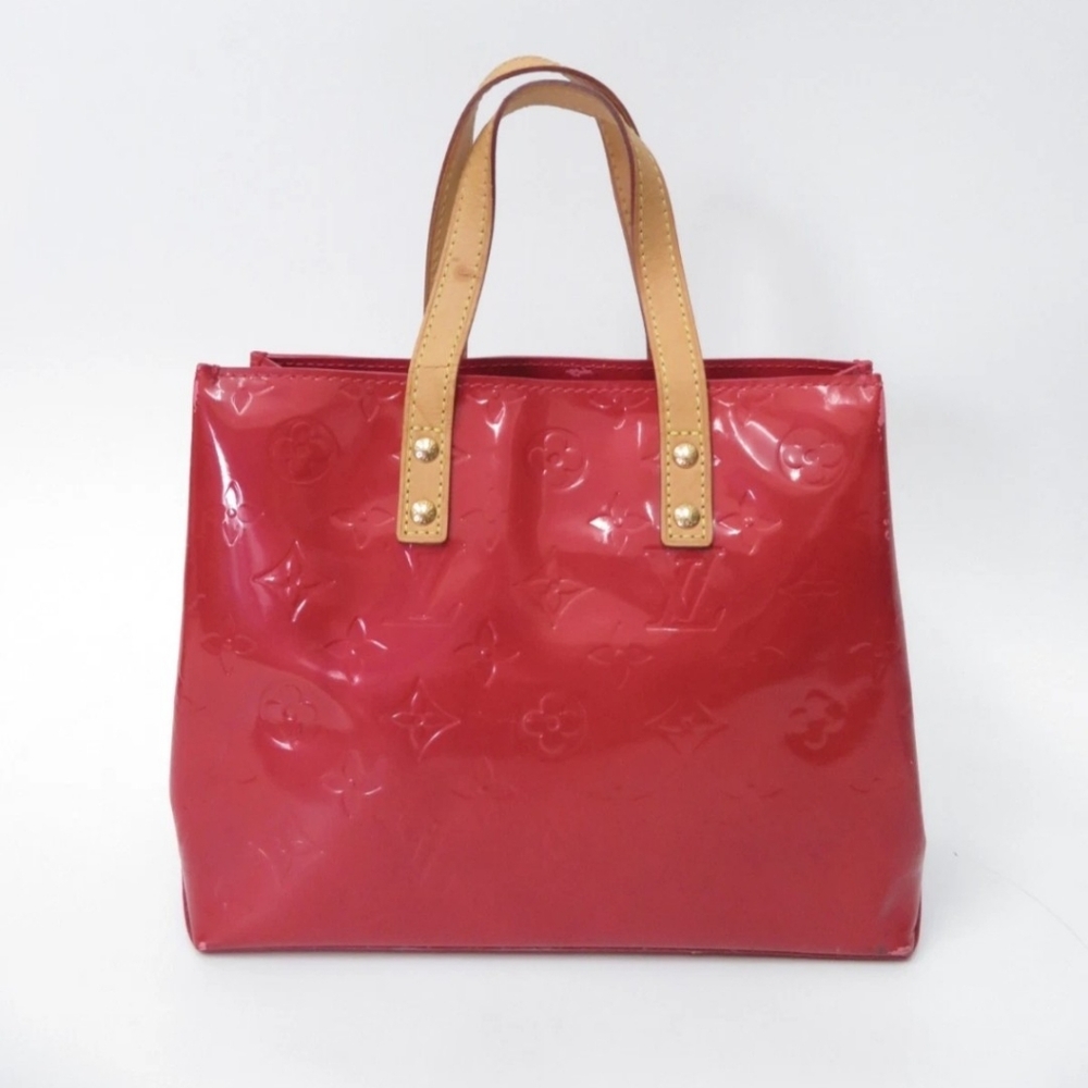 Authentic Louis Vuitton Monogram Reade PM Vernis Leather Tote